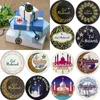 Décoration de fête 60/120 pièces Eid Mubarak cadeau autocollant étiquette boîte joint islamique musulman Ramadan fournitures