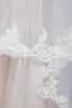 Mariage Voiles De Mariée 1.5 M Dentelle Long Doux Tulle Visage Voile Peigne Ivoire Blanc Mariée Appliques Voiles CPA1437 sxm27