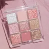 Lidschatten-Palette, gepresst, matt, glitzernd, wasserdicht, langlebig, Pigment, Diamant-Schimmer, nackt, glänzend, Make-up-Tool