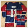 C26 NIK1 # 11 Moore St. John's Icecaps Royal Newfoundland Regiment Hokej Hokejowy Jersey Męskie Hafty Szyte Dostosuj dowolny numer i nazwy koszulki