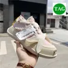 2022 En iyi smilerepublic erkek kadın rahat ayakkabılar SR Street Chunky Sole Platform Canvas Mule Sneaker bölünmüş beyaz siyah sarı eski katır yeşili krem tasarımcı spor ayakkabısı
