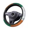 Stuurwiel omvat 38 cm autoverkapjes verontruste Ierse vlag Universal Vintage Auto Decoration Fashion Steering-Wheel Accessoriessteering