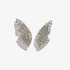 Stud Korean Style 18k oro lleno de mariposa mariposa pendientes para mujeres lindas pequeñas