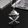 Pendant Necklaces European And American Stainless Steel Men's Jewelry Domineering Pirate Skull Double Knife PendantPendant