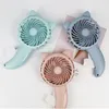 Ventilateur portatif manuel d'été, Mini ventilateurs à pression manuelle de dessin animé, outils portatifs d'extérieur, climatiseur de refroidissement pour enfants, jouets cadeaux 2022 plaisir