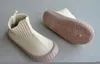 Athlétique En Plein Air Enfants Chaussures Cheville Tricot Tissu Pieds Nus Garçons Baskets Slip On Wide Toe Filles Casual Solide Antidérapant Respirant Enfants SandQ