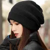 Visroover 12 renk sağlam gerçek kaşmir şapkalar Kış şapkası Kadın Akrilik Şapka Kadın Sonbahar Sıcak Kafataları Erkek Toptan J220722