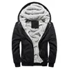 Moletons com capuz masculinos 2022 inverno grosso quente de lã com zíper casaco esportivo masculino streetwear 4XL 5XL
