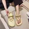 Sandals platformschoenen voor vrouwen mode metalen ketting clip teen Romeinse sandalen trend street hoge hakken slippers 220704