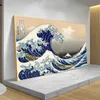 Abstract The Great Wave Surfing Poster Seascape Exhibition Canvas Painting Poster e stampe Wall Art Vintage Picture Home Decor