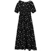 Vêtements de maternité d'été en vrac à manches courtes col carré femmes enceintes robe florale étirée taille haute robe de grossesse J220628