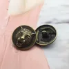 Metalen vintage tijger hoofdknopen retro dier tijger DIY naaien knop voor jas shirt trui 20/23 / 25mm