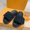 Zapatillas de mujer hombres negro Scuff Sandalias planas Piscina Almohada Mules Atardecer Acolchado Correa delantera Moda Fácil de usar Estilo Diapositivas Fucsia