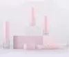 5 ml 10 ml Mini Tube gradiënt roze glas Essentiële olielol op flessen Testflesjes met glazen balcontainers Parfum Flacon