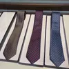 Mens Tie Tie Designers Handgjorda Cravates Mens Business Slitte Krawatte Letter broderade banden Corbata Fashion Silk Slyckor Cravatta Luxury Gravata XXCQ