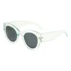 Lyxiga designersolglasögon för kvinnor Uv-skydd Stor oval båge Glasögon dam kör solglasögon med box