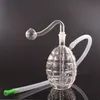 Mini granada Bong de água queimador de óleo de vidro para plataformas de petróleo Bongs de água pequeno queimador de óleo cachimbo de água Cachimbo de cinzas cachimbo de água