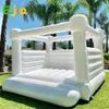 White Wedding Bounce House Commercial Grade PVC Uppbl￥sbar br￶llop Bouncy Castle /Jumping Bed /Bouncer med luftbl￥sare f￶r fest- och evenemangsaktiviteter