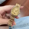 Principais relógios de pulso Wrist Watches Women Girl Ladies Snake Shape Style Luxury Steel Metal Metal Metal Clock B02WristWatches
