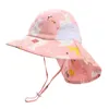 Korean Summer Baby Panama Cap Kids Bucket Hat Toddler Hats Wide Brim UPF 50 Beach Sun Protection Cap For Children 38Y Girl Boy 2203003326