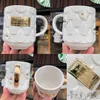 Starbucks cup classic platinum magic color fish scale black gold chain capsule glass straw mark thermos cup bag