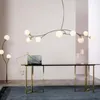 Pendantlampor Luxury Minimalist Magic Bean Lamp Restaurant Living Room Model Peach Blossom Branch Lightspendant