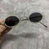 Luxury Rhinestone Sunglasses Women Small Oval Bling Diamond Brand Sun Glasses Fashion Female Shades Round De Sol 220524