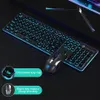 104 Key L1 Wired Film Luminous Keyboard USB Office Office Computer Game Mouse Mouse Set Epacket268K204K259S251B6535171