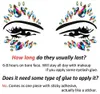 Face Gems Luminous Temporary Tattoo Stickers Glitter Stickers Waterproof Face Jewels Rainbow Tears Rhinestone for Party