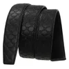 Bälten 3,5cm ko läder högkvalitativ ingen spänne mode designers bara svart kaffe midja bälte casual cowhide band