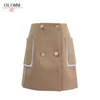 OLOMM Highquality customization Worsted cotton suit Jacket skirt business attire Female autumn clothes 220801