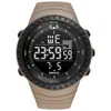 손목 시계 브랜드 스포츠 시계 남자 패션 캐주얼 전자 장치 다기능 시계 50 미터 방수 시간 1237