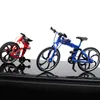 1 10 Mini Alloy Bicycle Toy Diecast Metal Finger Mountain Bike Racing Model Funny Collection S For Children 220608