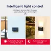 6 LED Solar Street Light Light Pracked Solarled Lights في الهواء الطلق مصباح أشعة الشمس في حديقة شارع Garden Street Landscape شرفة مصابيح الجدار