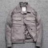 Mcikkny Men Spring осень-замшевые кожаные куртки выключите воротничко повседневную одежду для мужского размера M-2XL T220728