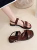Sandalias Corea Soft Sole para mujeres 2022 Summer Non Slip Low Tisos Mujer cómodo Toe Gladiator Zapatos Hembra