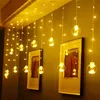 Boże Narodzenie LED Wishing Ball Lights Curtain String Fairy Garland Lampa Okno Sypialnia Ślub Nowy Rok Boże Narodzenie Wakacje Dekoracja