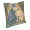 CASE CASE GUSTAV KLIMT GREYHOUND DOG ART CUSHION COVER SOFA غرفة المعيشة Whippet Sihthound Square Pillow 45x45cm 220623