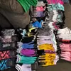 DHL med taggar rosa svarta strumpor vuxna bomull kort ankel strumpor sport basket fotboll tonåringar cheerleader new sytall girls women sock med taggar gc1124