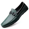 Men's loafer head layer cowhide leisure Leather Shoes Fashion Fringe Casual Shoes Comfort Slip on Loafers Flats Driving