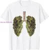 T-Shirt drôle de bourgeon de poumon de mauvaises herbes-T-Shirt de poumon de THC T-Shirt haut étudiant T-shirts T-shirts en coton imprimés 220708
