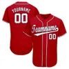 2022 Hombres personalizados Mujeres Jerseys de béisbol Steins Bordado Logotipo Botón Cardigan Camiseta Ness Retro blanco Gris Negro Negro Rojo Jersey M-3XL