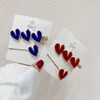 Wholesale Ins Hot Selling Simple Love Hairpin Retro Metal One-Word Clip Cute Sweet Colorful Epoxy Duckbill Clip For Woman Girls