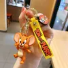 Car Key Chain Tom Cute Anime Cartoon Pendant Doll Bag Pendant Keychain for Girls Figures Accessories G220421