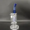 10 inches Blue Glass Water Pipe Bong Hookah Pipes Bongs Waterpipe 14mm Bowl