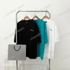 22ss 여성 디자이너 티셔츠 티 웨이브 편지 인쇄 반소매 맨 크루 넥 파리 streetwear Xinxinbuy 흰색 검은 파랑 XS-L