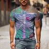 T-shirt da uomo Drop Stampa 3D Modello teschio T-shirt moda Casual T-shirt da uomo T-shirt per uomo Top Tees