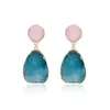 Dangle Chandelier 1 paire bohême résine pierre boucles d'oreilles femmes bijoux cadeau boucles d'oreilles faites à la main oreille pour femme grand Long cadeau Dangle Farl22