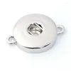 Urok bransoletki 10pcs/działka wymienna biżuteria DIY 18 mm Ginger Snaps Metal Snap Button Naszyjnik ZJ1465Charm LARS22