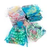 7x9cm 9x12cm Colorful Organza Bags Jewelry Packaging Bags Wedding Favor Gift Bags Drawstring Pouches GC1450